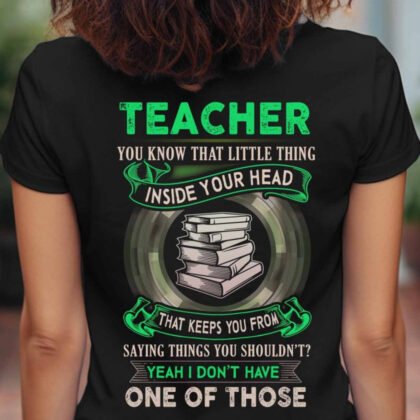 No Filter – Sarcastic Green Quote Teacher
